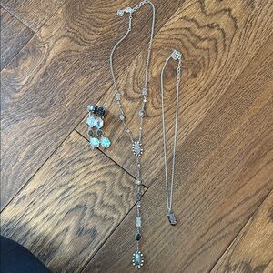 Kendra Scott Silver and gunmetal Jewelry Set